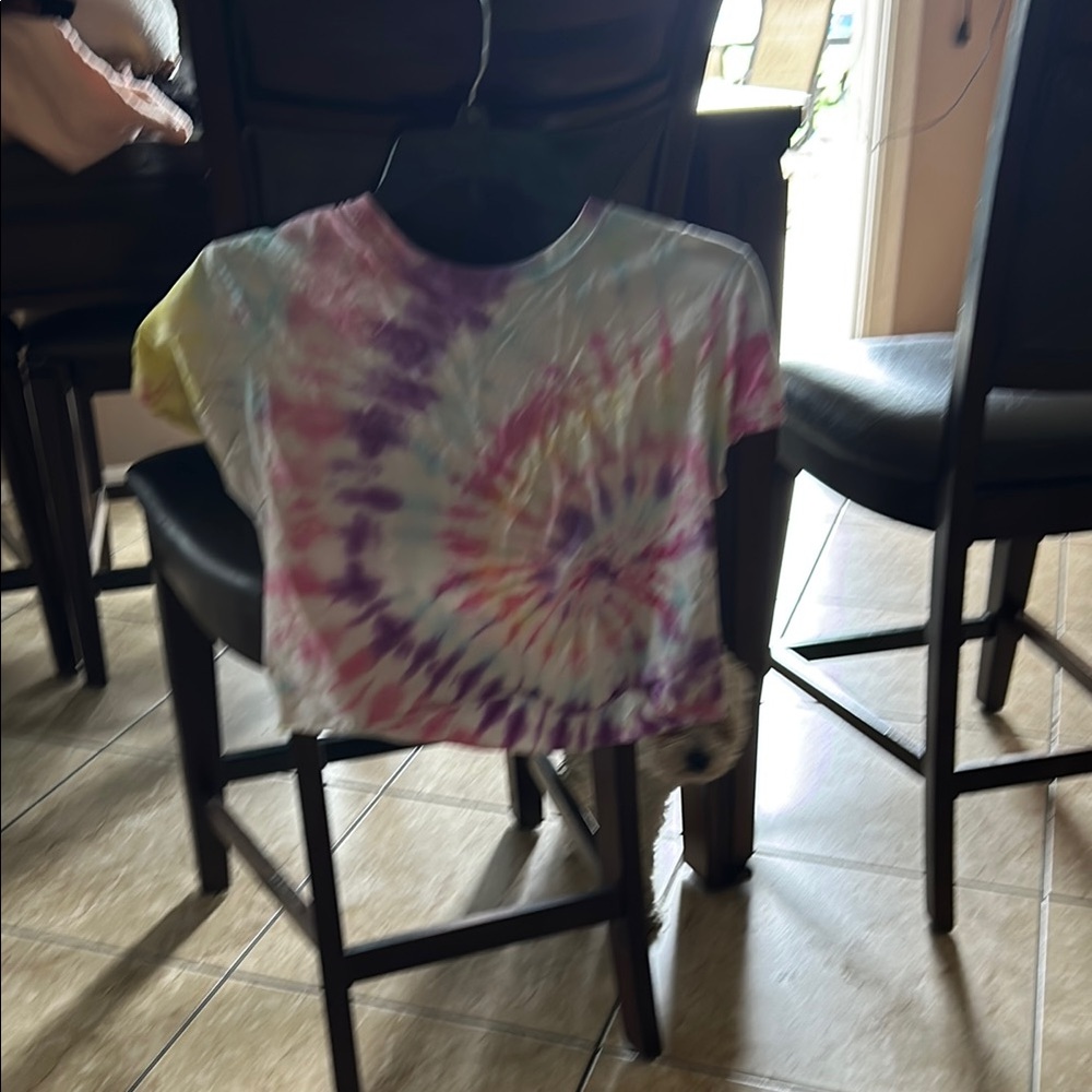 Colorful Tie-Dye Crop Top